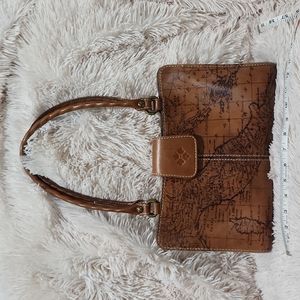 Patricia Nash Italy Map Leather Purse
